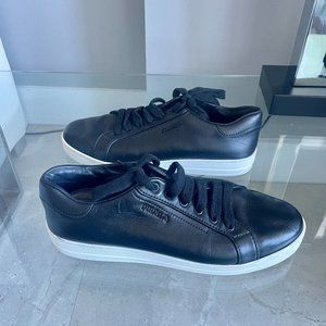 Prada Black Leather Sneaker | Size 41